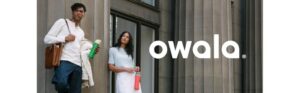 owala freesip insulated stainless steel water bottle with straw, bpa free sports water bottle, great for travel, 24 oz, denim